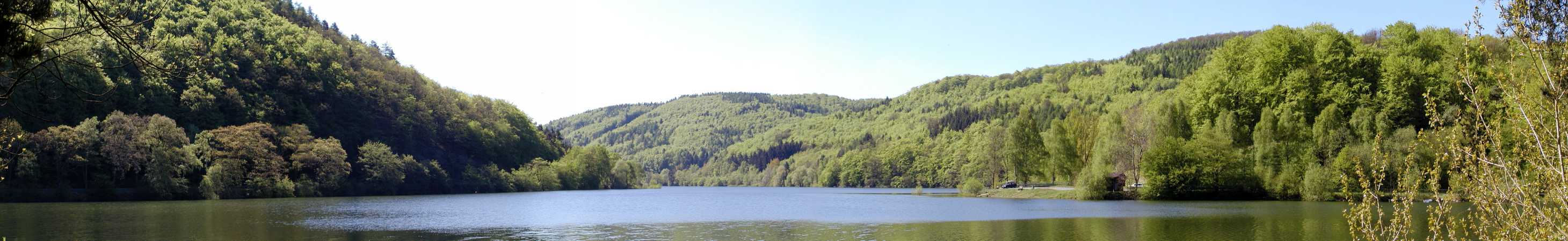 Das Panorama vom Schloss Waldeck