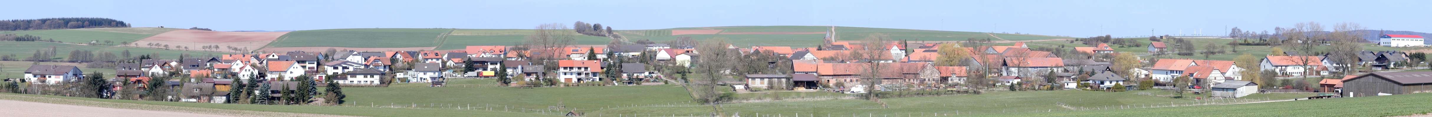 Der Blick auf Basdorf vom .. ?